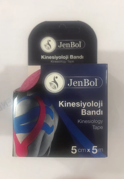 Jenbol Kinesiology Tape Ağrı Bandı 5 cm x 5 m - Pembe ürün görseli 1