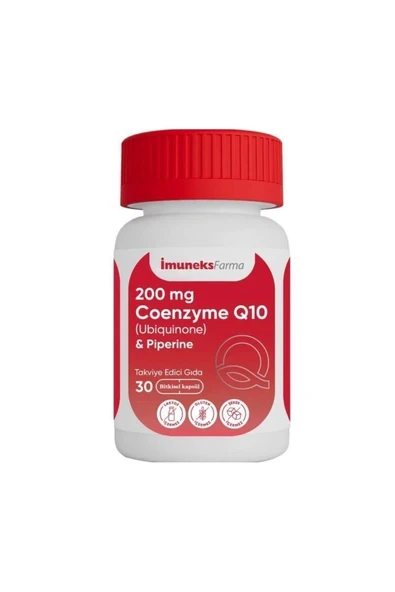 Imuneks Farma Coenzyme Q10 200 mg 30 Kapsül ürün görseli 1