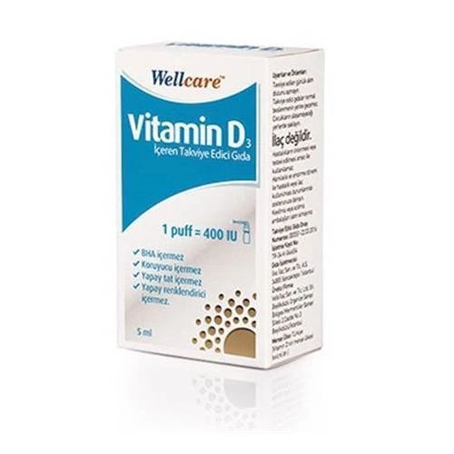 Wellcare Vitamin D3-400 IU 5 ml Sprey ürün görseli 1