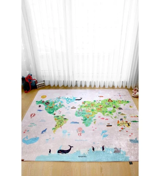 Safemom 150 x 150 Oyun Matı -Road Map ürün görseli 1