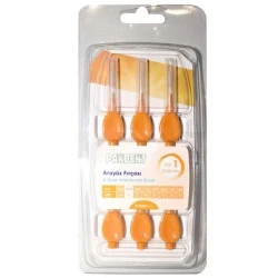 Pakdent Arayüz Fırçası 6 Lı Turuncu 0,45 Mm ürün görseli 1