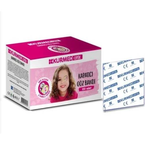 Kurmed Optik Kapatıcı Göz Bandı Kız 100lü ürün görseli 1
