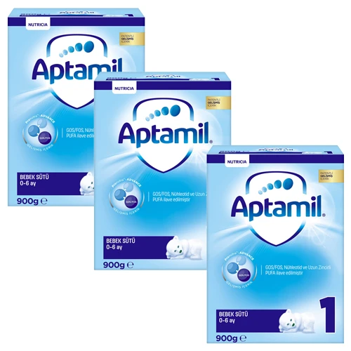 Aptamil 1 Bebek Maması 0-6 Ay 900 Gram 3 Adet ürün görseli 1