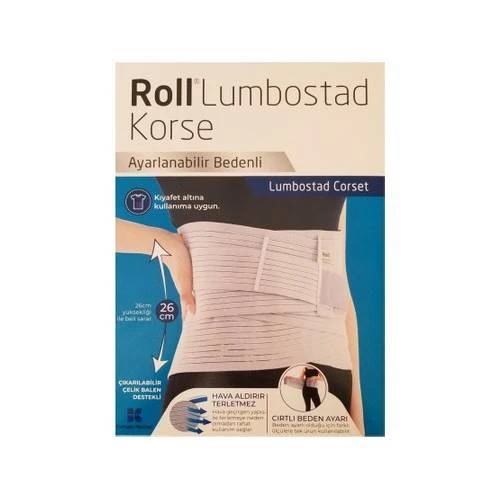 Roll Lumbostad Korse - Ayarlanabilir Bedenli 26 Cm ürün görseli 1