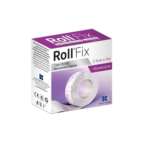 Roll Fix 2.5cm x 5m Esnek Tıbbi Flaster ürün görseli 1