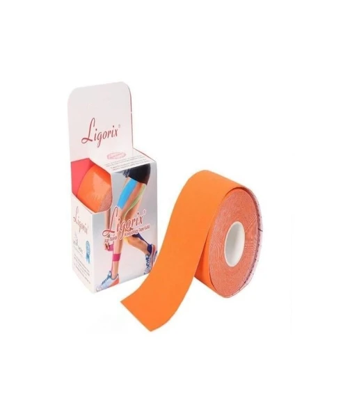 Ligorix Kinesio Tape Ağrı Bandı 5cmX5m Turuncu ürün görseli 1