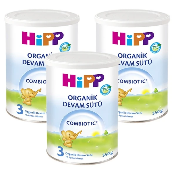 Hipp 3 Organik Combiotic Bebek Sütü 350 Gram 3 Adet ürün görseli 1