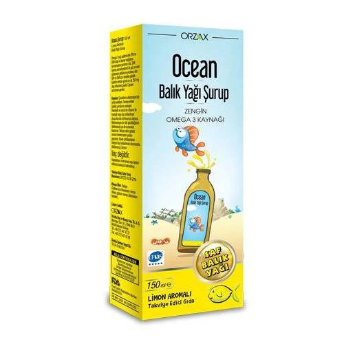 Orzax Ocean Omega3 Şurup 150 ml - Limon ürün görseli 1