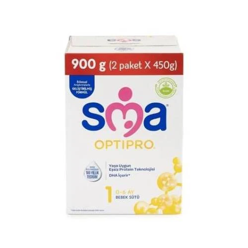 SMA Optipro 1 (0-6 ay) Devam Sütü 900 gr-3 adet ürün görseli 1