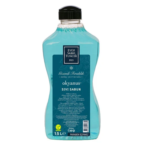 Eyüp Sabri Tuncer Doğal Zeytinyağlı Sıvı Sabun Okyanus 1,5 Litre Pet Şişe ürün görseli 1