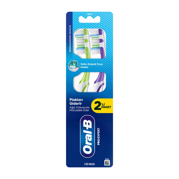 Oral-B Pro Expert Derinlemesine Temizlik Diş Fırçası 2'li Paket ürün görseli 1