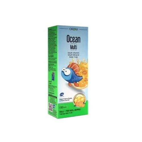Ocean Multivitamin & Balık Yağı Şurup Ballı - Portakal Aromalı 150 ml ürün görseli 1