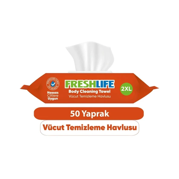 Freshlife Vücut Temizleme Havlusu 50 Yaprak ürün görseli 1