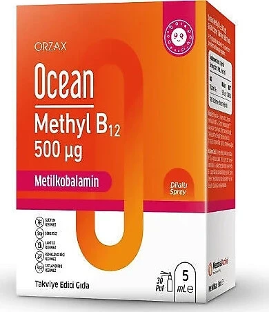 Ocean Methyl B12 Sprey 500 mcg 5 ml YENİ ürün görseli 1