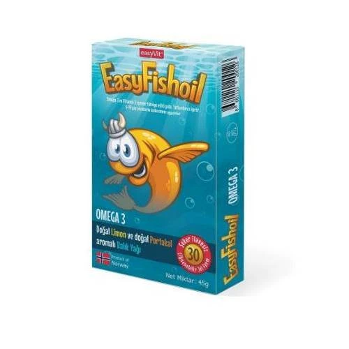 EasyFishoil Omega 3 Çiğnenebilir 30jel tablet ürün görseli 1
