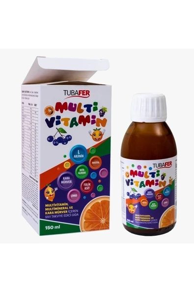 Tubafer Multi Vitamin 150 Ml Şurup ürün görseli 1