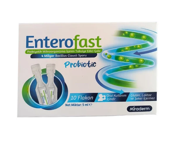 Enterofast Probiotic 10 Flakon ürün görseli 1