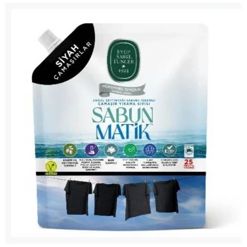 Eyüp Sabri Tuncer Doğal Zeytinyağı İçerikli Çamaşır Sıvısı Siyahlar 1,5 lt ürün görseli 1