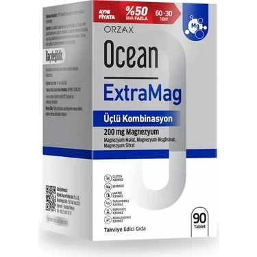 Orzax Ocean Extramag  90 Tablet YENİ ürün görseli 1