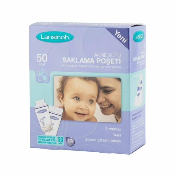 Lansinoh Anne Sütü Saklama Poşeti 50 Adet ürün görseli 1