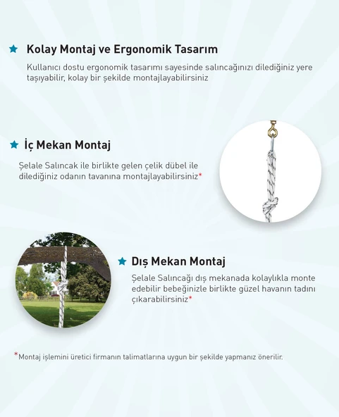 Holmen Şelale Salıncak - Kırmızı - Resim 2