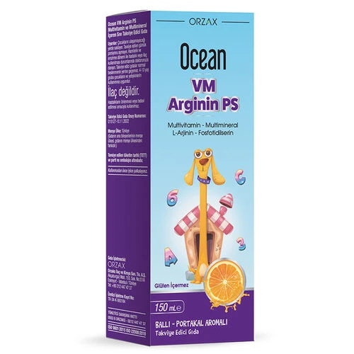 Orzax Ocean VM Arginin PS Takviye Edici Gıda 150 ml ürün görseli 1