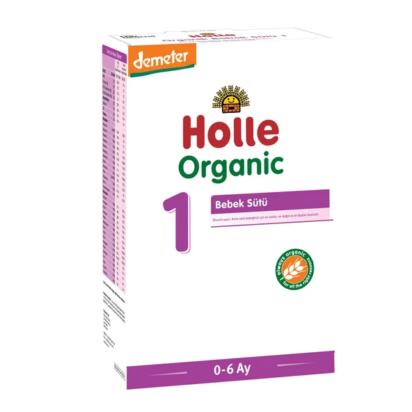 Holle Organik 1 Bebek Sütü 400 gr 0-6 Ay ürün görseli 1