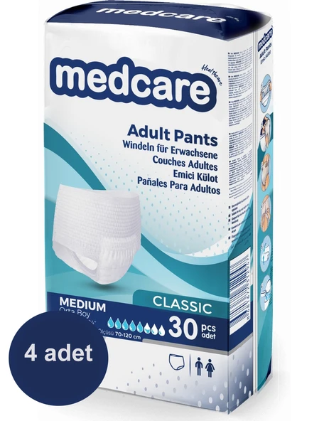 Medcare Emici Külot Medium 30'lu- 4'lü ürün görseli 1