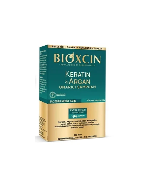 Bioxcin Keratin Argan Onarıcı Şampuan 300 ml ürün görseli 1