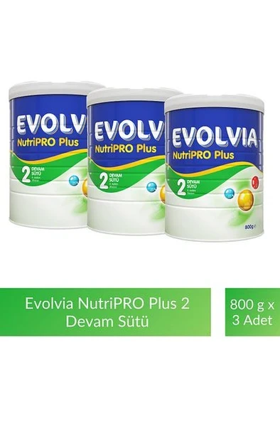 Evolvia NutriPro Plus 2 Devam Sütü 800gr-3 Adet ürün görseli 1