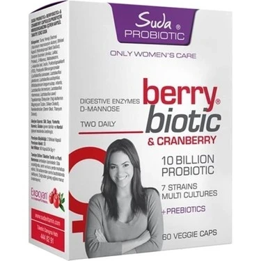 Suda Vitamin Probiotic Berry Biotic 60 Kapsül ürün görseli 1
