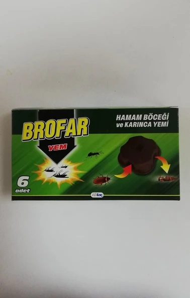 Brofar Hamam Böceği ve Karınca Yemi 6 Adet ürün görseli 1