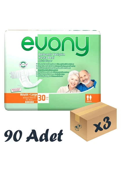 Evony Belbantlı Hasta Bezi 30lu Large - 3 Adet ürün görseli 1