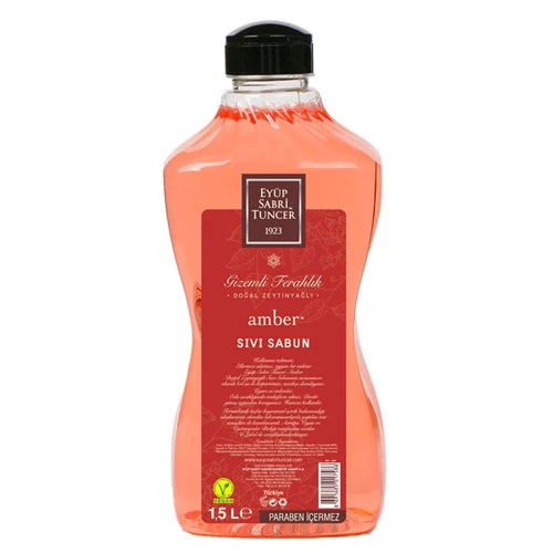 Eyüp Sabri Tuncer Doğal Zeytinyağlı Sıvı Sabun Amber 1,5 Litre Pet Şişe ürün görseli 1