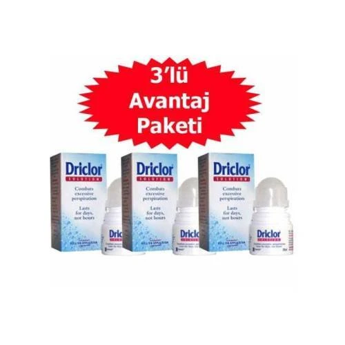 Driclor Roll On 20 ML 3 lü Paket ürün görseli 1