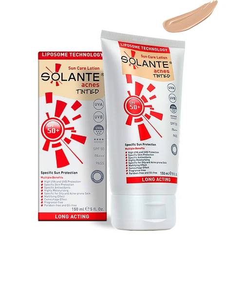Solante Acnes Tinted SPF 50+ 150 ml ürün görseli 1