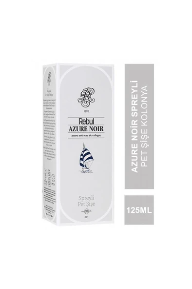 Rebul Azure Noir EDC 125 ml Spreyli Pet Şişe ürün görseli 1