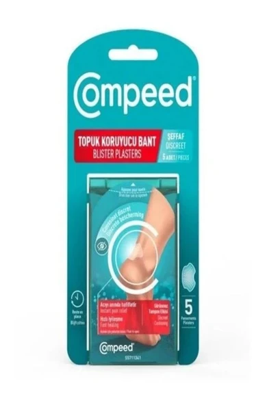 Compeed Topuk Koruyucu Bant Şeffaf 5'li ürün görseli 1