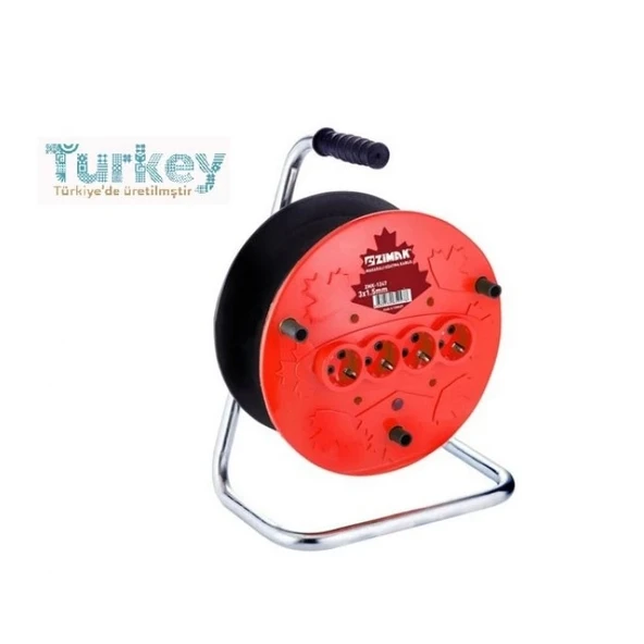 Extra 4lü Elektrik Seyyar Makaralı Uzatma Kablo 35 Metre Taşınabilir ürün görseli 1