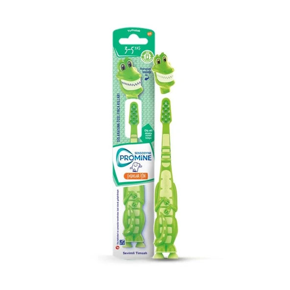 Sensodyne Promine Diş Fırçası KIDS Timsah 3-5 Yaş Yumuşak ürün görseli 1