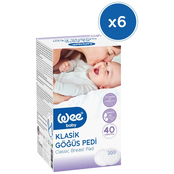 Wee Baby 132 Klasik Göğüs Pedi 40lı- 6 Adet ürün görseli 1