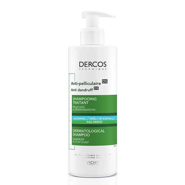 Vichy Dercos Anti-Dandruff Kepek Karşıtı Şampuan 390 ml Normal ve Yağlı Saçlar İçin ürün görseli 1
