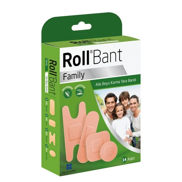 Rollbant Aile Boyu Karma Yara Bandı 14 Adet ürün görseli 1