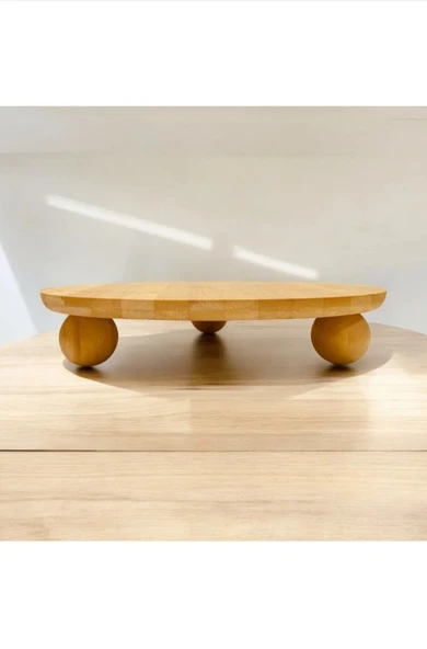 Bambu Top Ayaklı Kesme Tahtası 25 cm ürün görseli 1