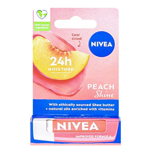 Nivea Şeftali Aromalı Dudak Bakım Kremi 4.8 gr ürün görseli 1
