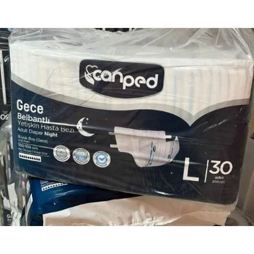 Canped Belbantlı Yetişkin Hasta Bezi Gece Large 30 Adet ürün görseli 1