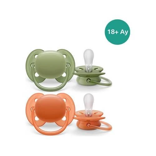 Philips Avent Ultra Soft 2'li Emzik 18+ Ay- SCF093/01-Unisex ürün görseli 1