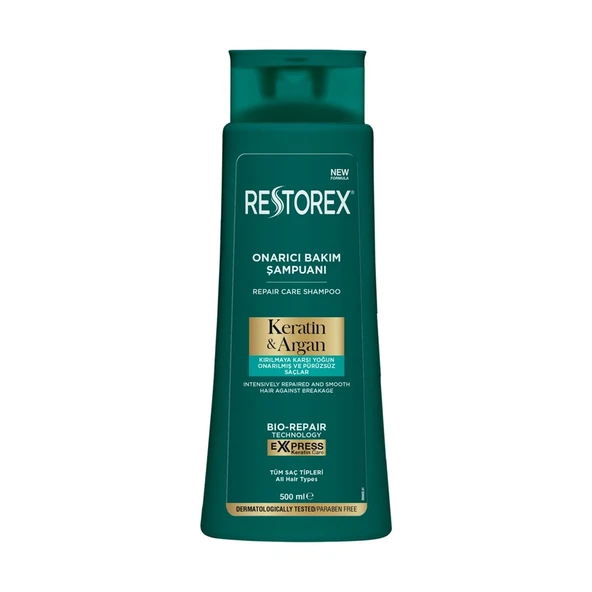 Restorex Şampuan Keratin Argan Özlü Onarıcı Bakım Etkili 500 ml ürün görseli 1