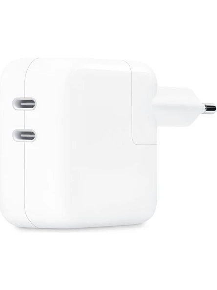 Apple 35 W Çift USB-C Bağlantı Noktalı Güç Adaptörü ​ - TEŞHİR​​​​​​ ürün görseli 1