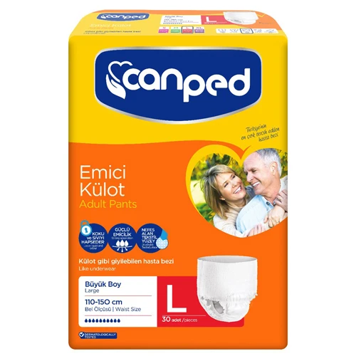 Canped Emici Külot Hasta Bezi Büyük(Large)30'lu ürün görseli 1